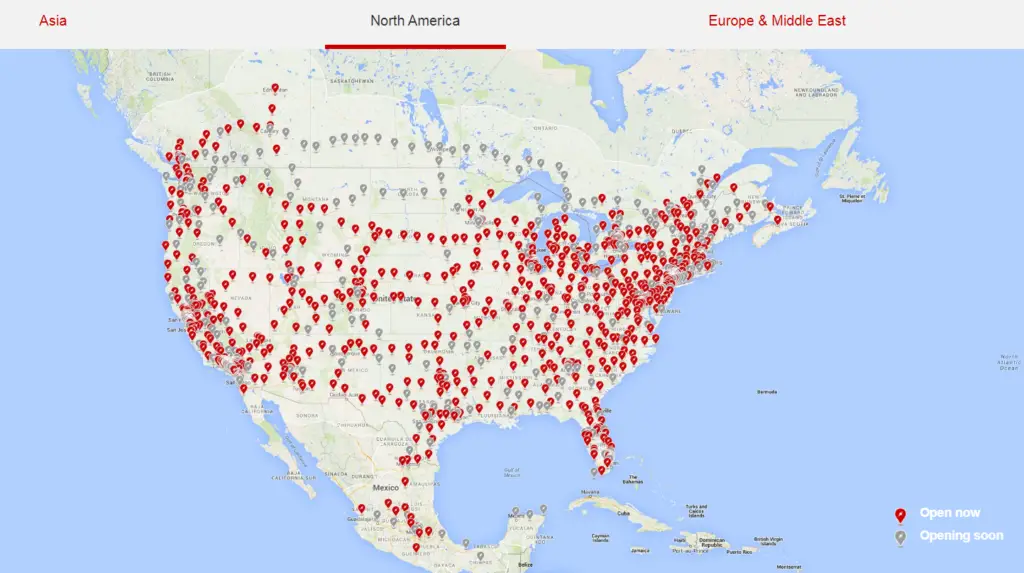 Tesla SuperCharger Location