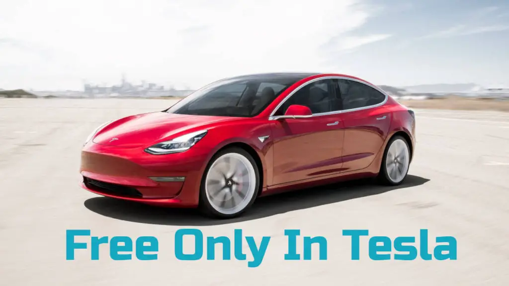 Porsche Taycan vs. Tesla - free only in Tesla vehicle.